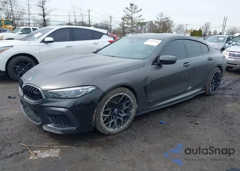 2020 BMW M8 Gran Coupe Competition z USA, uszkodzony, nr VIN WBSGV0C07LCD51112
